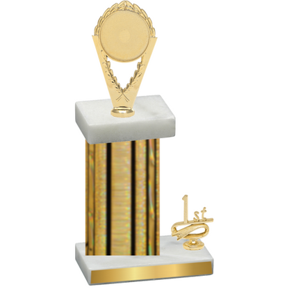 Accented Single Gold Glacier First Place Insert Trophy