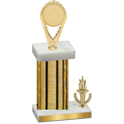 Accented Single Gold Glacier Victory Insert Trophy