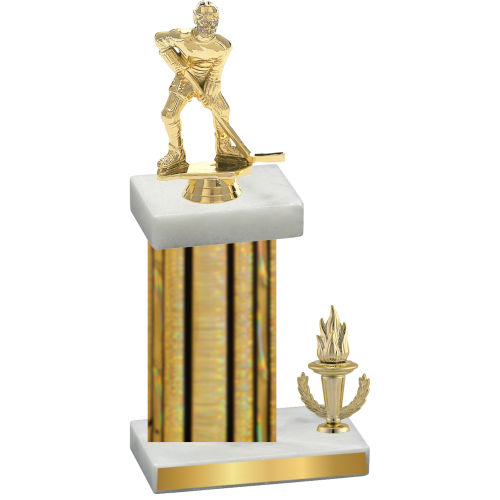 Accented Single Gold Glacier Victory Hockey Trophy