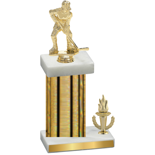 Accented Single Gold Glacier Victory Hockey Trophy