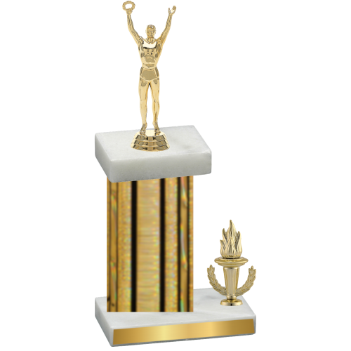 Accented Single Gold Glacier Victory Victory Trophy
