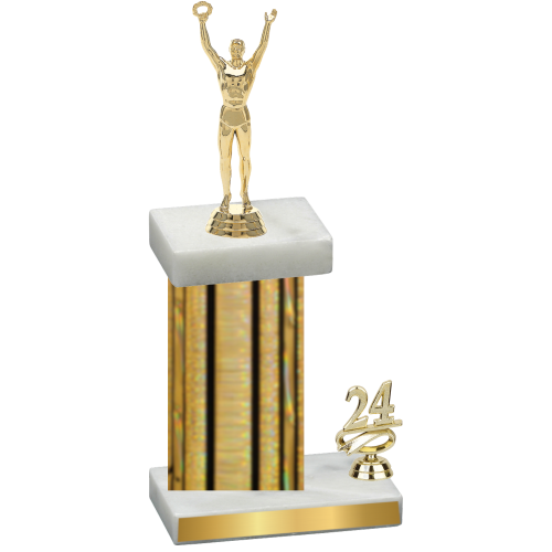 Accented Single Gold Glacier Year Victory Trophy