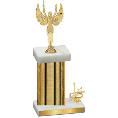 Accented Single Gold Glacier First Place Victory Trophy