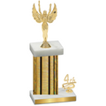Accented Single Gold Glacier Fourth Place Victory Trophy