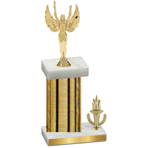 Accented Single Gold Glacier Victory Victory Trophy