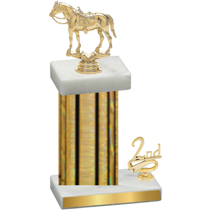 Accented Single Gold Glacier Second Place Horses Trophy