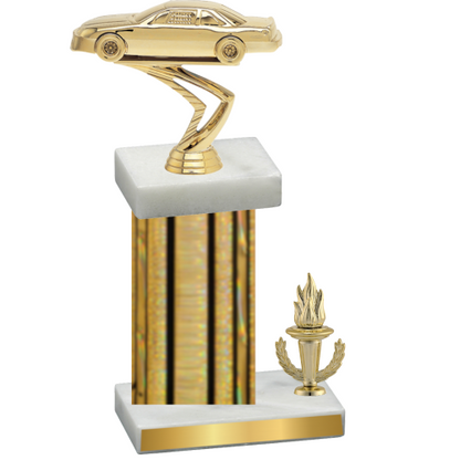 Accented Single Gold Glacier Victory Cars Trophy