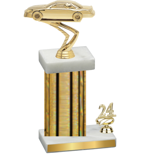 Accented Single Gold Glacier Year Cars Trophy