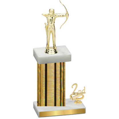 Accented Single Gold Glacier Second Place Archery Trophy