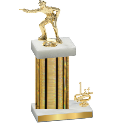 Accented Single Gold Glacier First Place Shooter Trophy