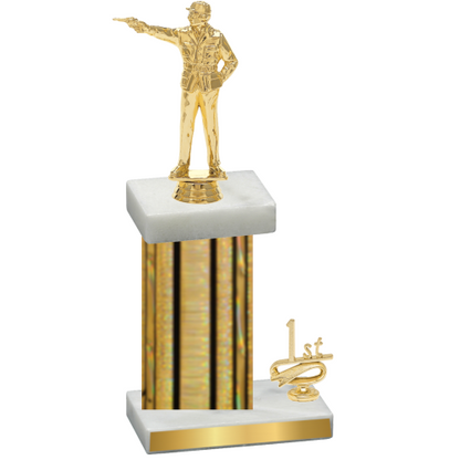 Accented Single Gold Glacier First Place Shooter Trophy