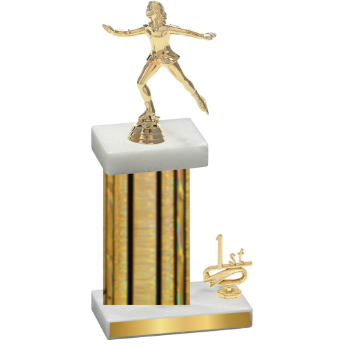 Accented Single Gold Glacier First Place Skater Trophy