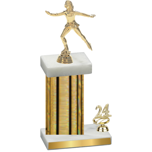 Accented Single Gold Glacier Year Skater Trophy