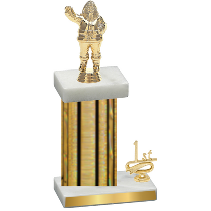 Accented Single Gold Glacier First Place Holiday Trophy