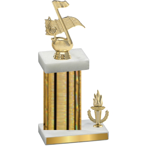 Accented Single Gold Glacier Victory Music Trophy