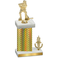 Accented Single Gold Carbon Fiber Victory Hockey Trophy