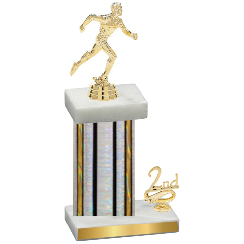 Accented Single Silver Glacier Second Place Running Trophy