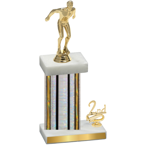 Accented Single Silver Glacier Second Place Swimming Trophy