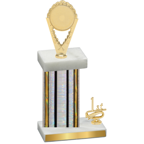 Accented Single Silver Glacier First Place Insert Trophy