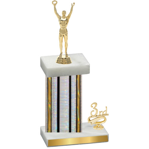 Accented Single Silver Glacier Third Place Victory Trophy