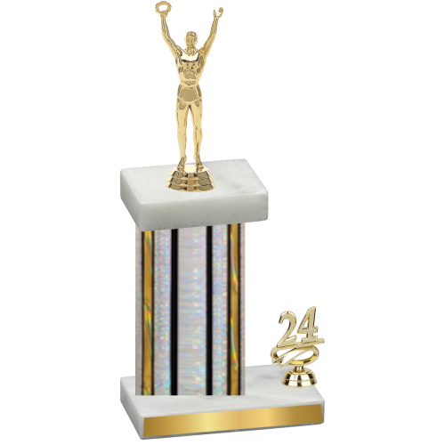 Accented Single Silver Glacier Year Victory Trophy