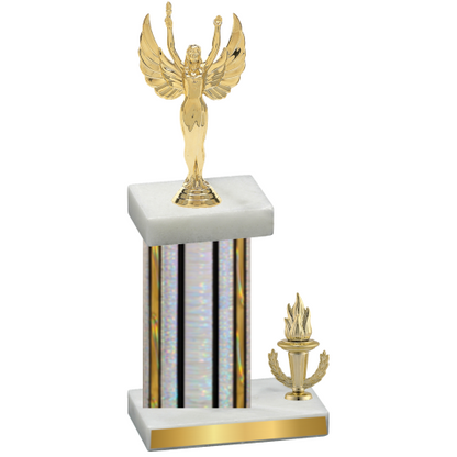 Accented Single Silver Glacier Victory Victory Trophy