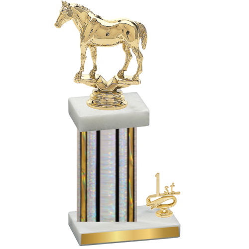 Accented Single Silver Glacier First Place Horses Trophy