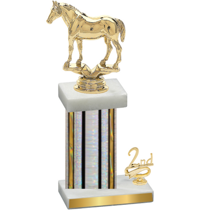 Accented Single Silver Glacier Second Place Horses Trophy