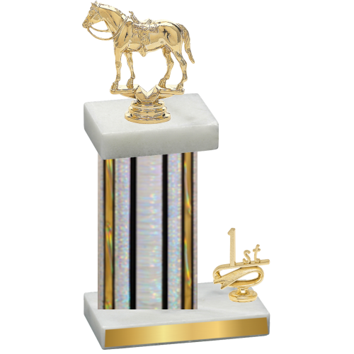 Accented Single Silver Glacier First Place Horses Trophy