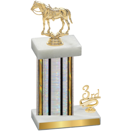 Accented Single Silver Glacier Third Place Horses Trophy