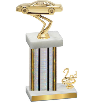 Accented Single Silver Glacier Second Place Cars Trophy