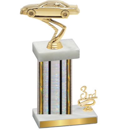 Accented Single Silver Glacier Third Place Cars Trophy