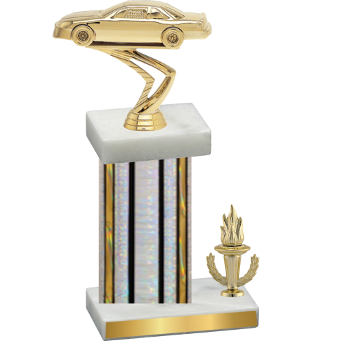 Accented Single Silver Glacier Victory Cars Trophy