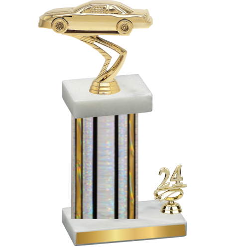 Accented Single Silver Glacier Year Cars Trophy