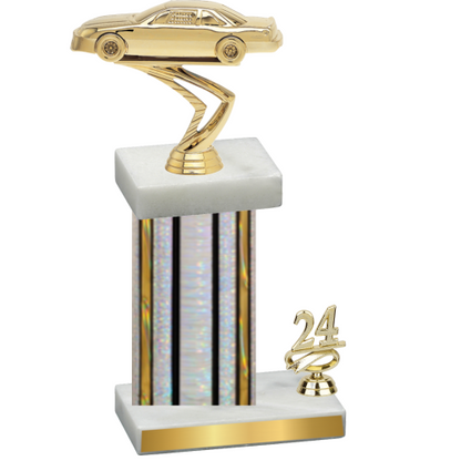 Accented Single Silver Glacier Year Cars Trophy