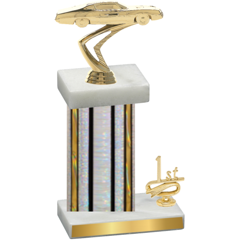 Accented Single Silver Glacier First Place Cars Trophy