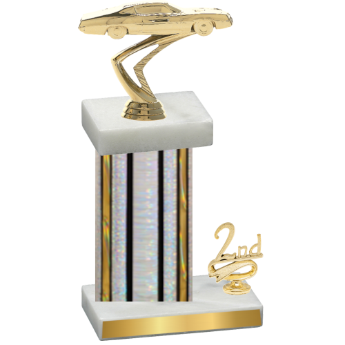 Accented Single Silver Glacier Second Place Cars Trophy