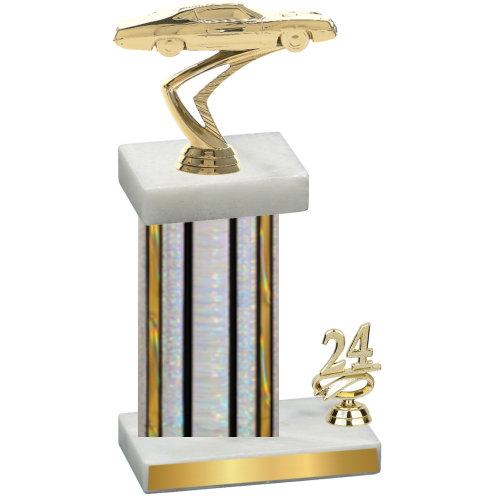 Accented Single Silver Glacier Year Cars Trophy