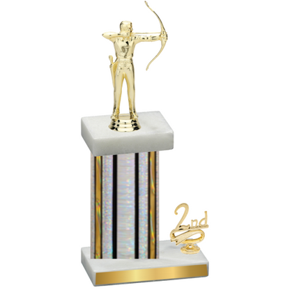 Accented Single Silver Glacier Second Place Archery Trophy