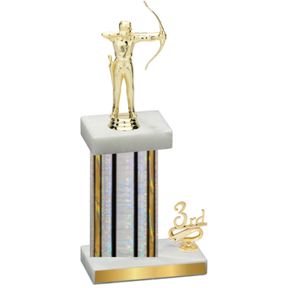 Accented Single Silver Glacier Third Place Archery Trophy