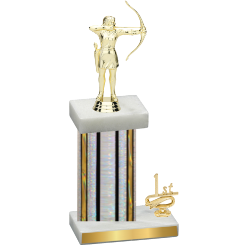 Accented Single Silver Glacier First Place Archery Trophy