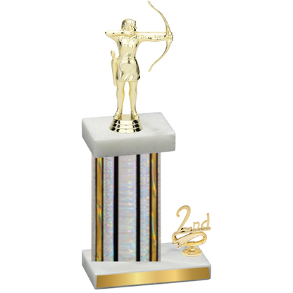 Accented Single Silver Glacier Second Place Archery Trophy