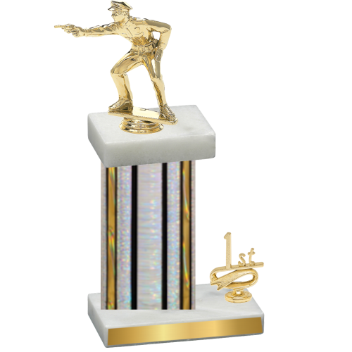 Accented Single Silver Glacier First Place Shooter Trophy