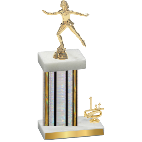 Accented Single Silver Glacier First Place Skater Trophy