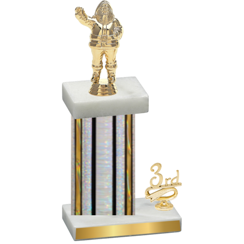 Accented Single Silver Glacier Third Place Holiday Trophy