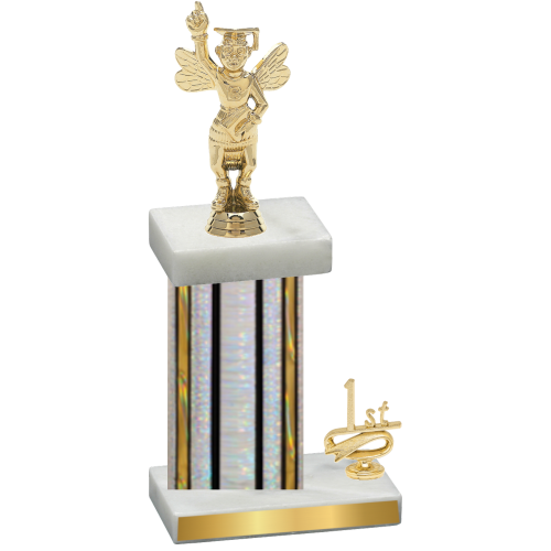 Accented Single Silver Glacier First Place Academics Trophy