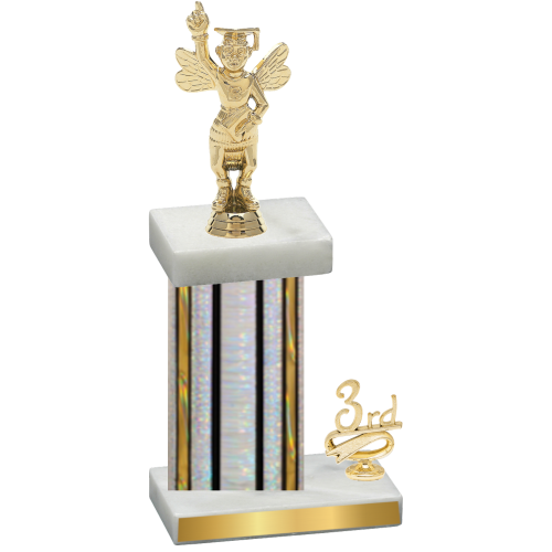 Accented Single Silver Glacier Third Place Academics Trophy