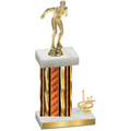 Accented Single Orange Glacier First Place Swimming Trophy