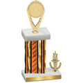 Accented Single Orange Glacier Victory Insert Trophy