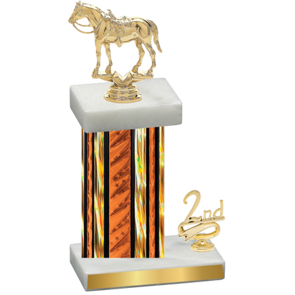 Accented Single Orange Glacier Second Place Horses Trophy